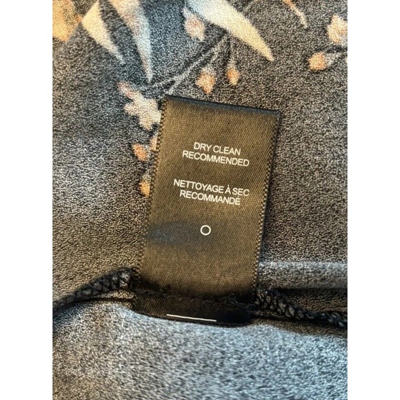 AFRM NORDSTROM Black Floral Midi Wrap Dress Womens Size Small Tie Waist NWT - Picture 9 of 16